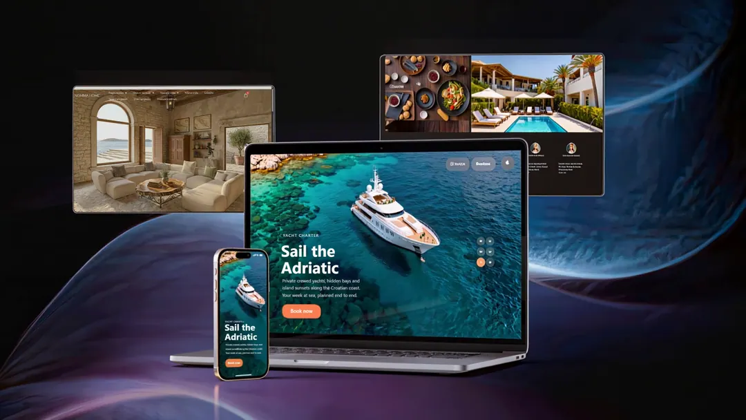 Web stranice na laptopu i mobitelu